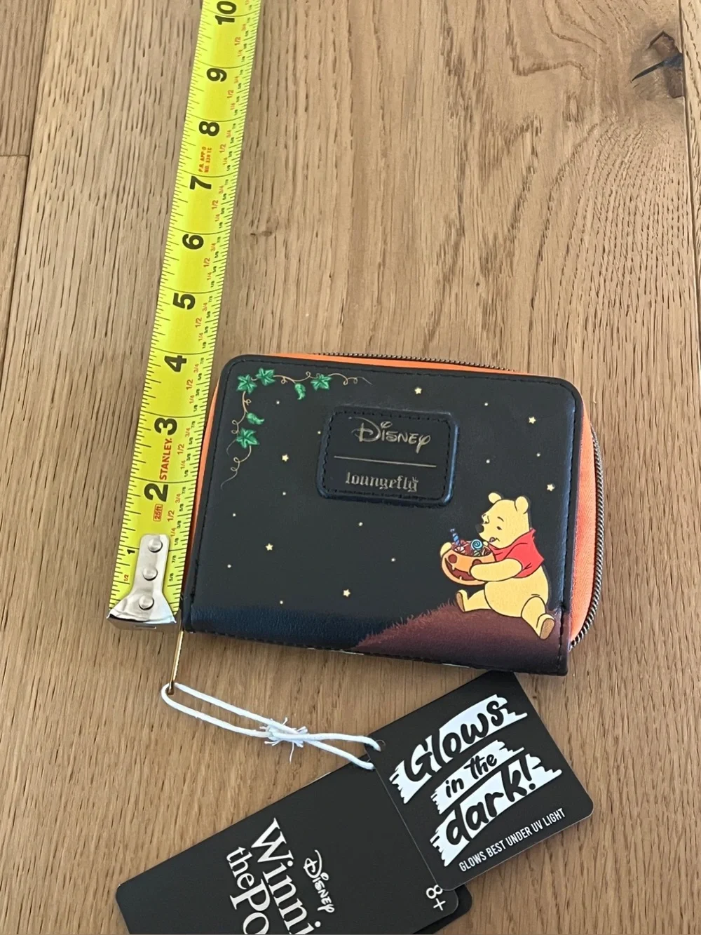 Disney Winnie the Pooh Halloween Zip up Wallet - Black & Orange